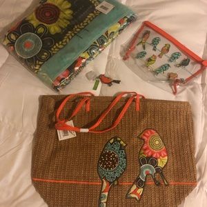 Vera Bradley Flower Shower Set NWT